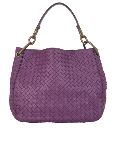 Purple Leather, £510, Handbags, Purple, Leather, Front view